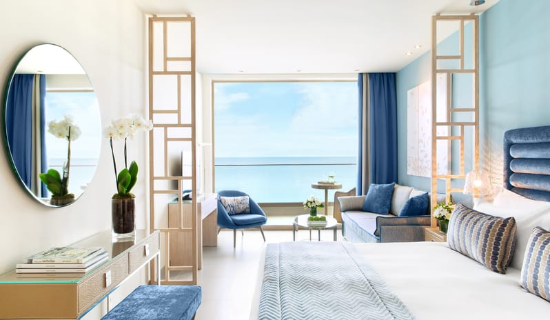 Ikos Oceania-Deluxe Junior Suite Sea View Bedroom_11513